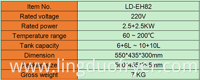 Electric Fryer Product Details